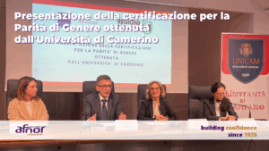 La certificazione di UNICAM presentata alla Regione Marche